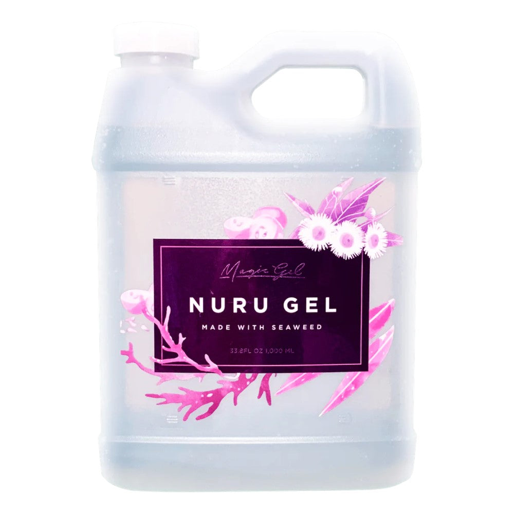 Magic Gel Nuru Japanese Seaweed Extract Slippery Body Massage 1000ml –  Lightspeed Love