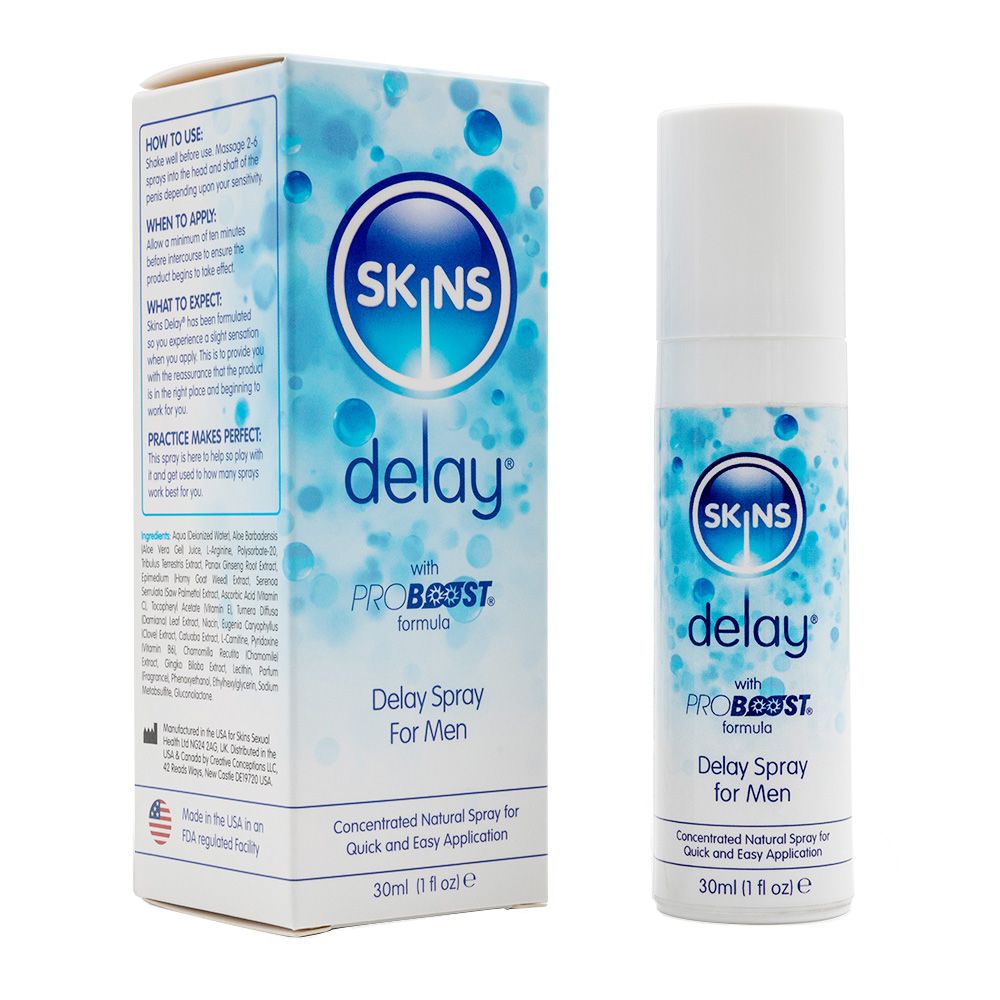 Skins Delay Spray For Men Penis Desensitizing Natural Sex Prolong