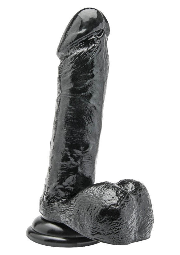 ToyJoy Get Real 7 Inch Dong Realistic Black Penis Dildo Suction Cup Cock Sex Toy