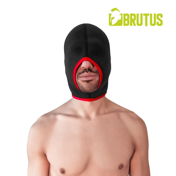 BRUTUS Blind Neoprene Face Fucker Hood Black / Red