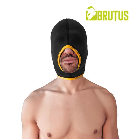 BRUTUS Blind Neoprene Face Fucker Hood Black / Yellow