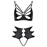 Crotchless Bondage Bra Set