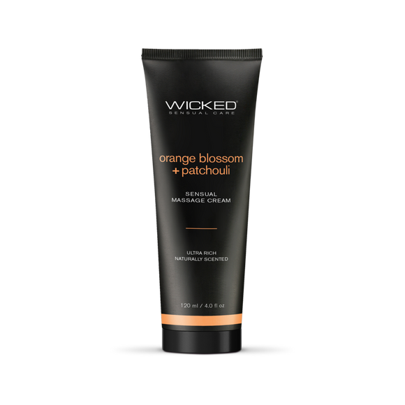 Wicked Sensual Care Sensual Massage Cream 120Ml Orange Blossom And Patchouli Scented
