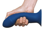 Adrien Lastic Hitsens 1 Dual Density Blue Silicone Dildo 7 Inch Flexible Sex Toy