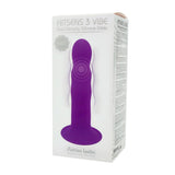 Adrien Lastic Hitsens 3 Vibe Dual Density Purple Silicone Dildo Vibrator Sex Toy