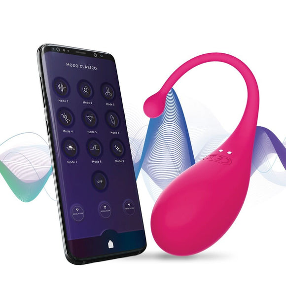 Adrien Lastic Palpitation Vibrating Egg App Control Pink Vibrator Sex Toy