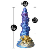 Alien Tentacle Dildo Octopus Twisted Spiral Hardcore Fantasy Fetish Suction Sex Toy