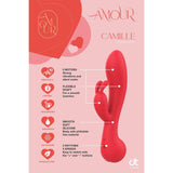 Amour Camille Bunny Vibrator Red Rampant Rabbit Vibe Pleasure Massager Sex Toy