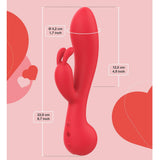 Amour Camille Bunny Vibrator Red Rampant Rabbit Vibe Pleasure Massager Sex Toy