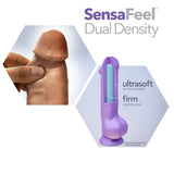 Au Naturel Big John 11" Dildo Dual Density Realistic Brown Skin Flexible Penis Sex Toy