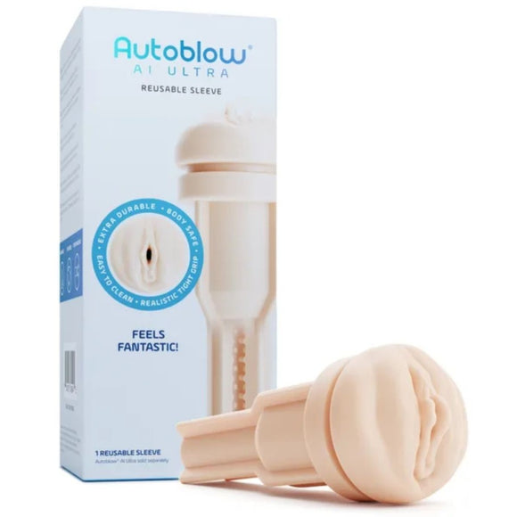 Autoblow AI Ultra Vagina Sleeve Vanilla Reusable Pussy