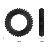 Baile Titan 3 Cock Ring Set Black Silicone Penis Erection Enhancer Bands