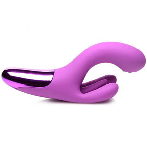 BANG! 10X Triple Rabbit Vibrator Purple Bunny Clitoral Massager Sex Toy