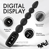 Bang! Digital Vibrating Silicone Anal Beads Rechargeable Probe Sex Toy
