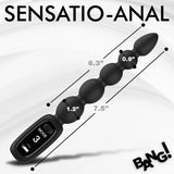 Bang! Digital Vibrating Silicone Anal Beads Rechargeable Probe Sex Toy