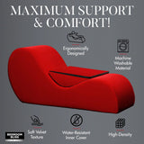 Bedroom Bliss Love Couch Red Sex Position Play Curved Support Seat