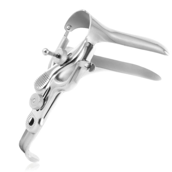 Black Label Stainless Steel Cusco Speculum Large Anal Vaginal Spreader BDSM Play