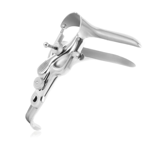 Black Label Stainless Steel Cusco Speculum Medium Anal Vaginal Spreader BDSM Play