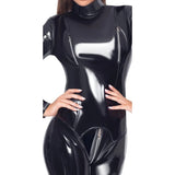 Black Level Vinyl Jumpsuit Erotic Overall Kinky Catsuit Fetish Wear