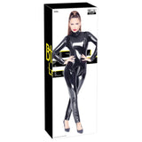 Black Level Vinyl Jumpsuit Erotic Overall Kinky Catsuit Fetish Wear