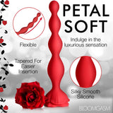 Bloomgasm Beaded Bloom 9X Anal Bead Red Rose Vibrator Butt Plug Sex Toy