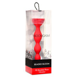 Bloomgasm Beaded Bloom 9X Anal Bead Red Rose Vibrator Butt Plug Sex Toy