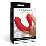 Bloomgasm Rose Touch Pulsing Silicone Finger Vibrator Clitoral Sex Toy