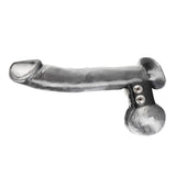 Blue Line 1.5" Snap Ball Stretcher Stud Fastening Bondage Testicle Ring