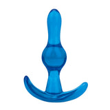 Blue Line 3.5" Tear Drop Butt Plug Beginners Safe Anal Play Sex Toy