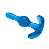 Blue Line 3.5" Tear Drop Butt Plug Beginners Safe Anal Play Sex Toy