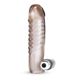 Blue Line 5.25" Vibrating Penis Enhancing Sleeve Extension Cock Sheath