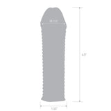 Blue Line 6.5" Clear Textured Penis Enhancing Sleeve Cock Extension Sheath