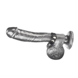 Blue Line 7.7" Snap Cock Ring Black Stud Fastening Penis Bondage Strap