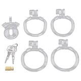 Blueline Acrylic See Thru Mini Cock Micro Chastity Cage Male Fetish Penis Restriction Play