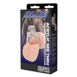 Blueline Acrylic See Thru Mini Cock Micro Chastity Cage Male Fetish Penis Restriction Play