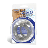 Blue Line Dual Stamina Cock Ring Penis Ball Bondage Black Snap Fastening Strap