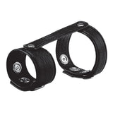 Blue Line Duo Snap Cock and Ball Ring Double Fastening Penis Strap