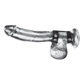 Blue Line Duo Snap Cock and Ball Ring Double Fastening Penis Strap