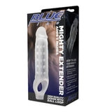 Blue Line Mighty Extender 3" Penis Sleeve Ball Loop Clear Cock Sheath