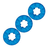 Blue Line 3-Pack Ribbed Rider Cock Ring Set Penis Erection Testicle Bands