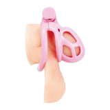 Blue Line Small Pink Humiliation Acrylic Prisoner Cock Cage Male Chastity