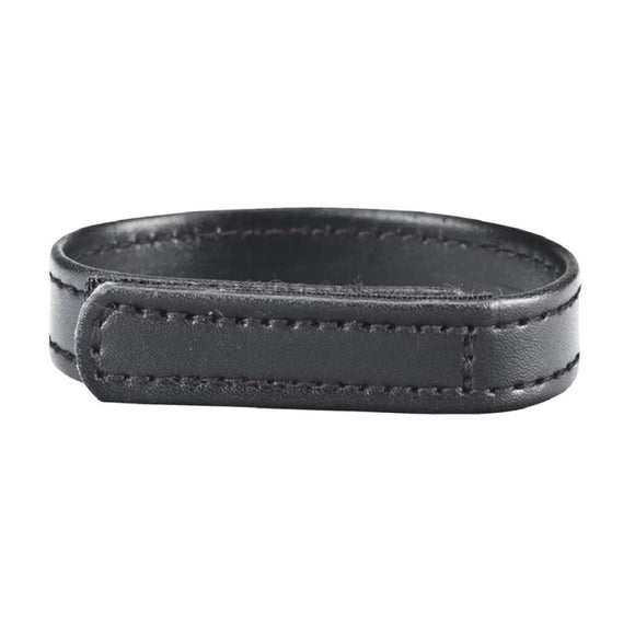 Blue Line Velcro Cock Ring Black Penis Erection Bondage Strap