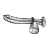 Blue Line Velcro Cock Ring Black Penis Erection Bondage Strap