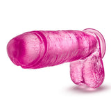 Blush B Yours Plus Big n' Bulky 10.5" Pink Clear Cock Dildo Realistic Transparent Penis Sex Toy