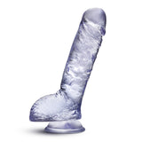 Blush B Yours Plus Hearty n' Hefty 9 Inch Clear Cock Dildo Realistic Transparent Penis Sex Toy