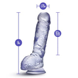 Blush B Yours Plus Hearty n' Hefty 9 Inch Clear Cock Dildo Realistic Transparent Penis Sex Toy