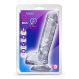 Blush B Yours Plus Hearty n' Hefty 9 Inch Clear Cock Dildo Realistic Transparent Penis Sex Toy