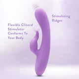 Blush Evelyn Dual Stimulation Vibe Purple Clitoral G-Spot Bunny Rabbit Vibrator Sex Toy