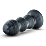 Jet Black Jack 7" Butt Plug Carbon Black Large Ribbed Anal Play Sex Toy