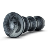 Jet Black Jack 7" Butt Plug Carbon Black Large Ribbed Anal Play Sex Toy